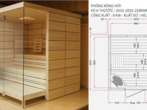 TƯ VẤN ,THIẾT KẾ PHÒNG XÔNG HƠI